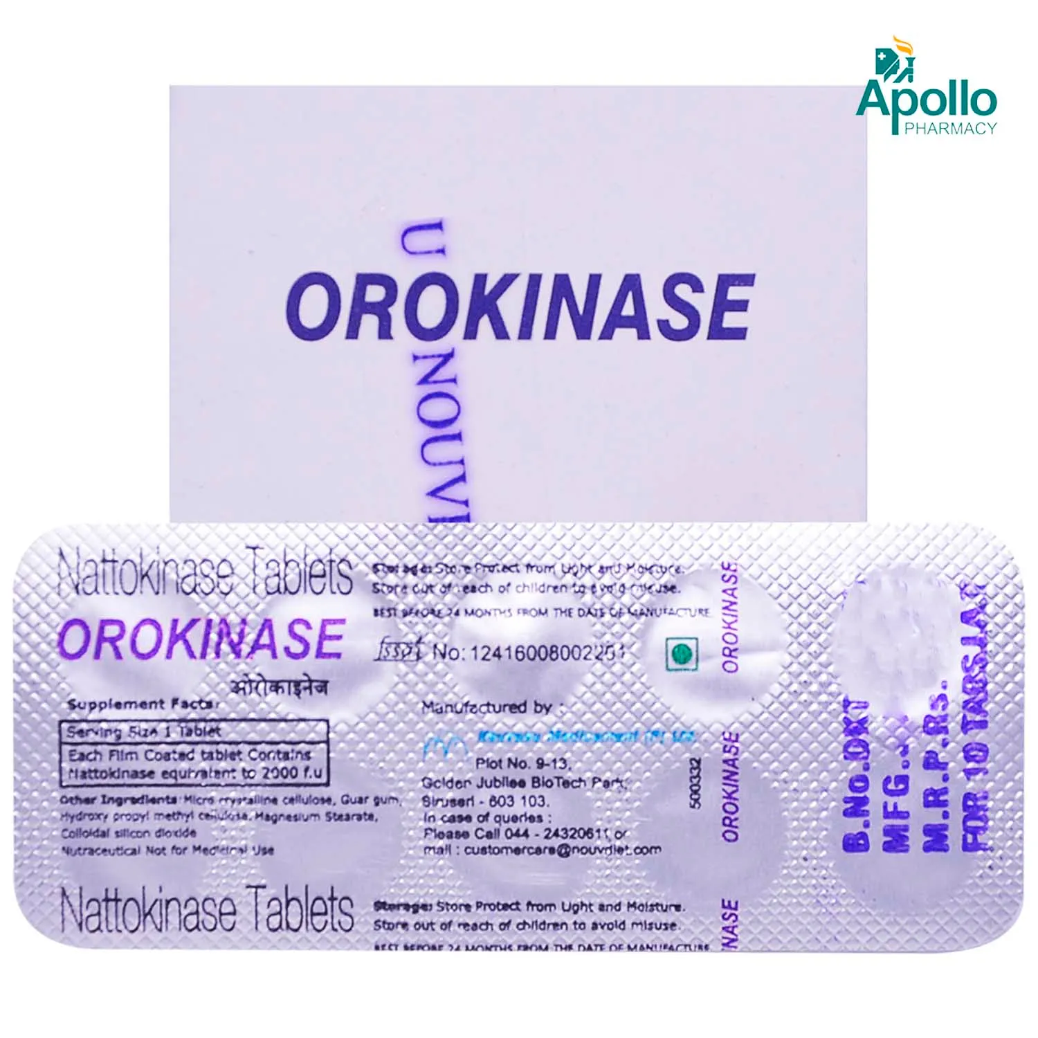 OROKINASE TAB 10`S