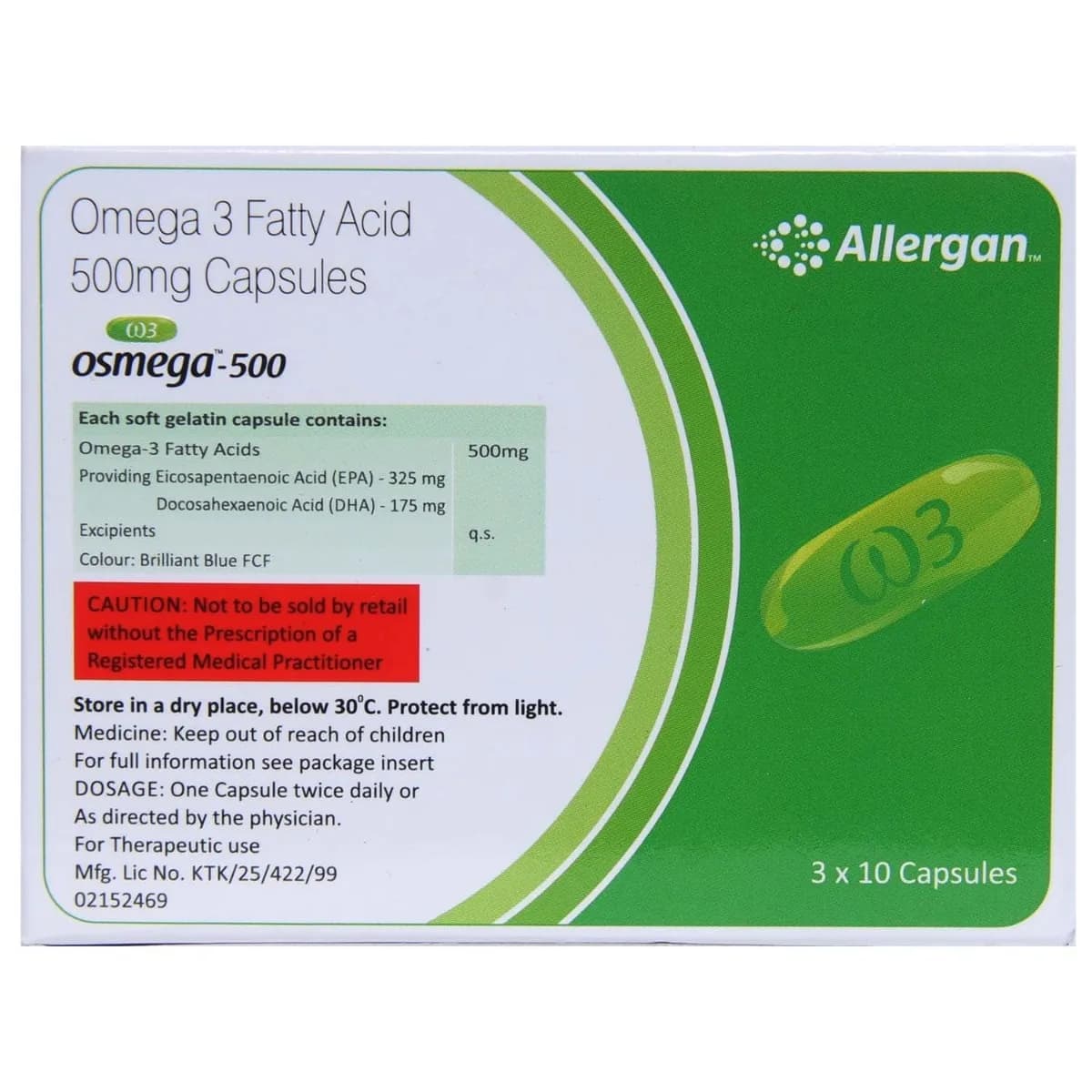 OSMEGA 500MG CAPS