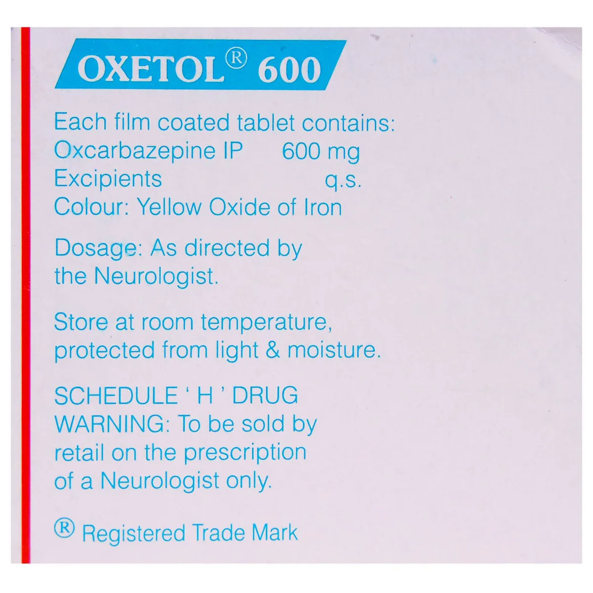 OXETOL-600MG TAB