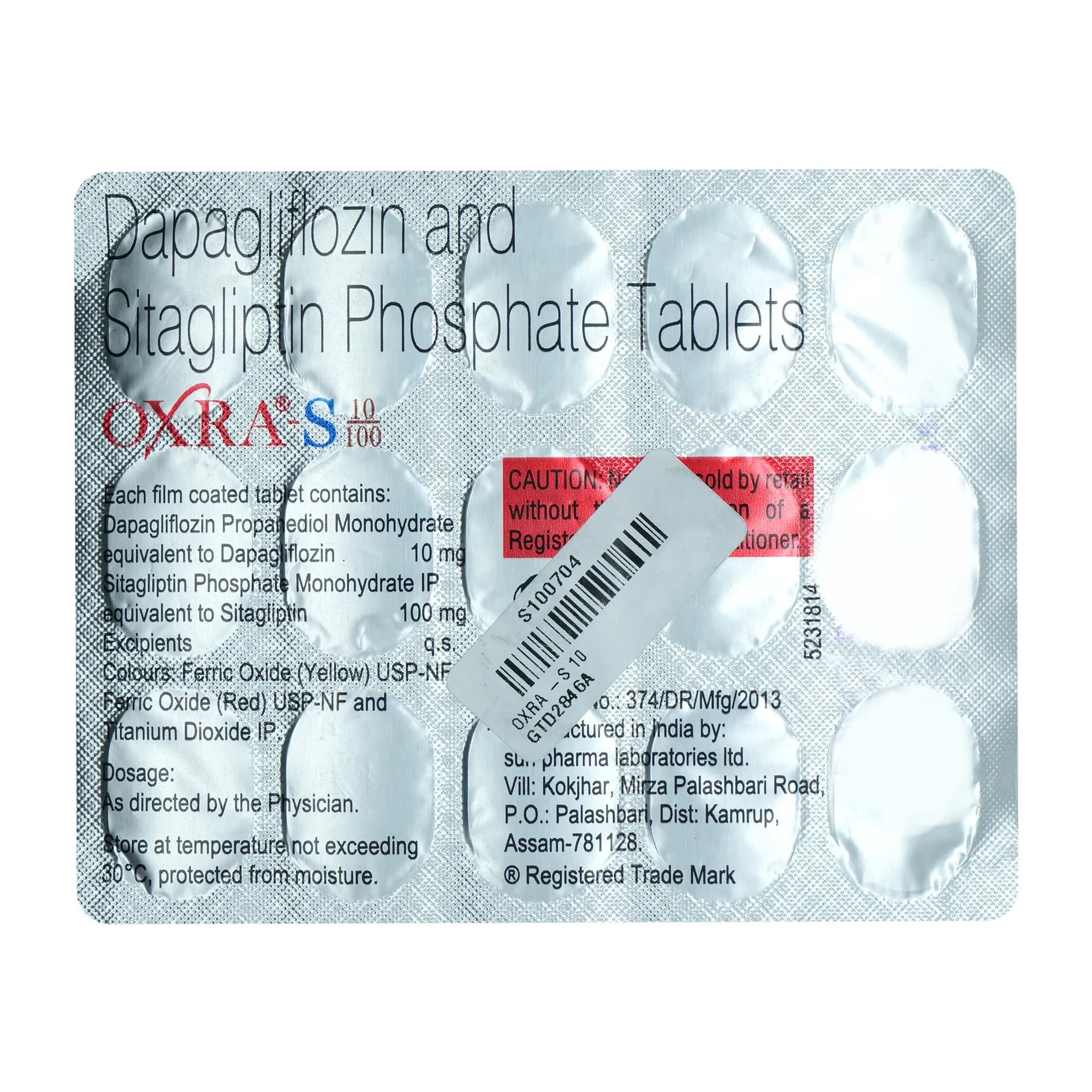 OXRA S 10/100MG TAB 15`S