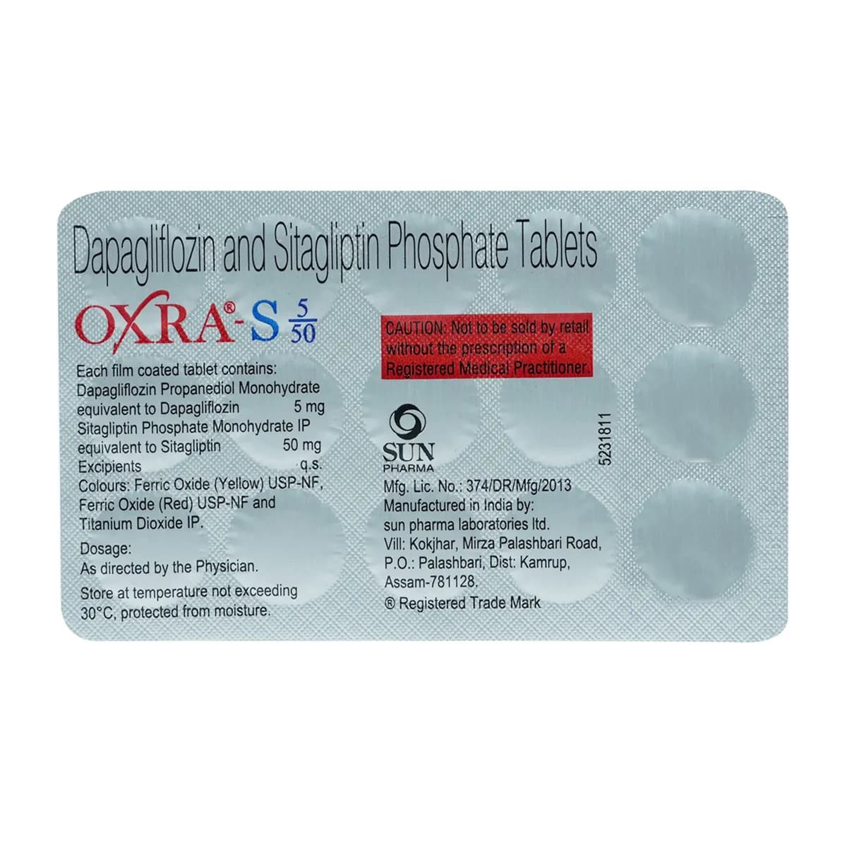 OXRA S 5/50MG TAB 15`S