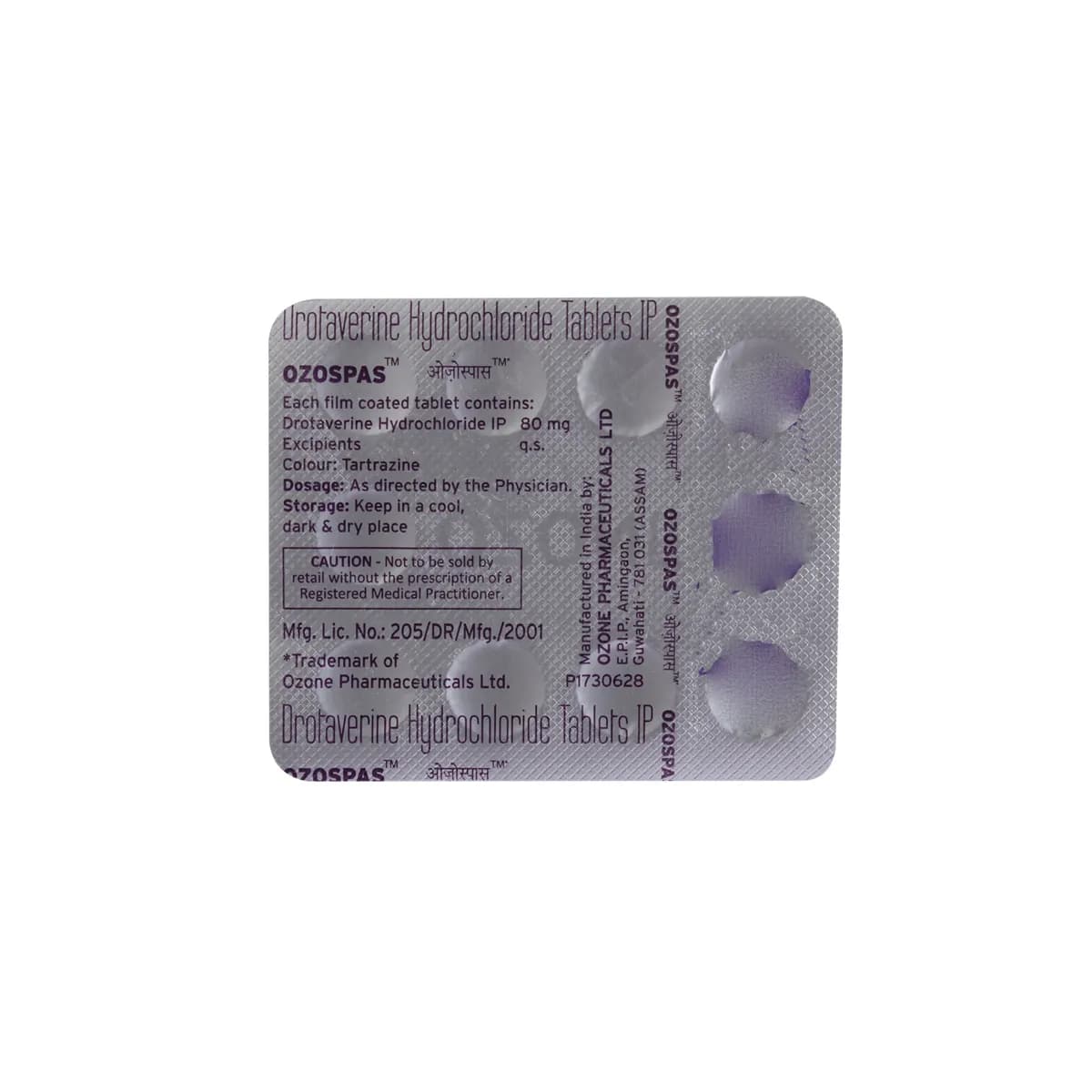 OZOSPAS TAB 10`S