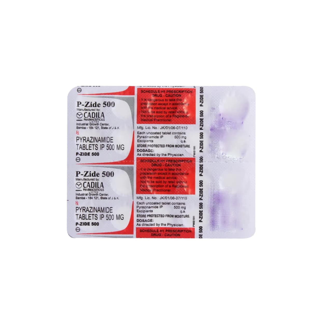 P-ZIDE 500MG TAB 10`S