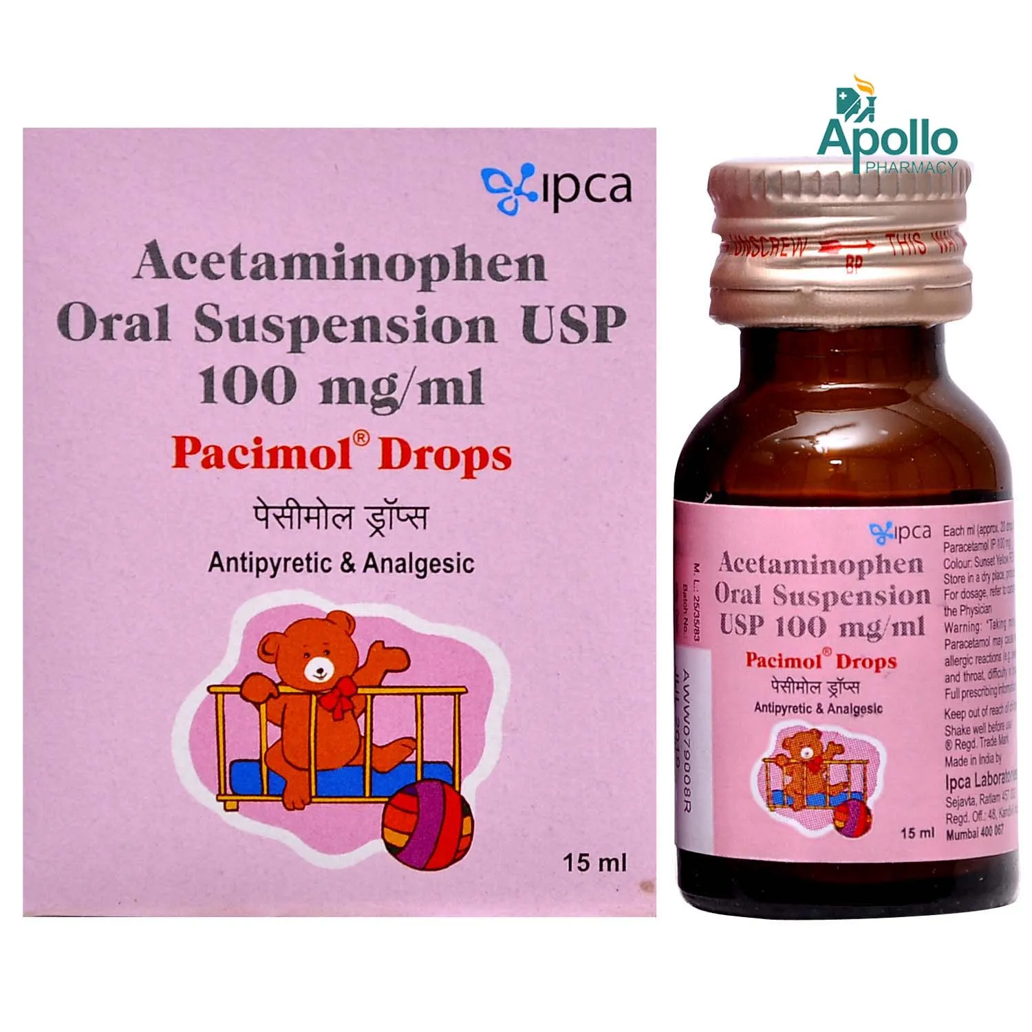 PACIMOL DROPS 15ML