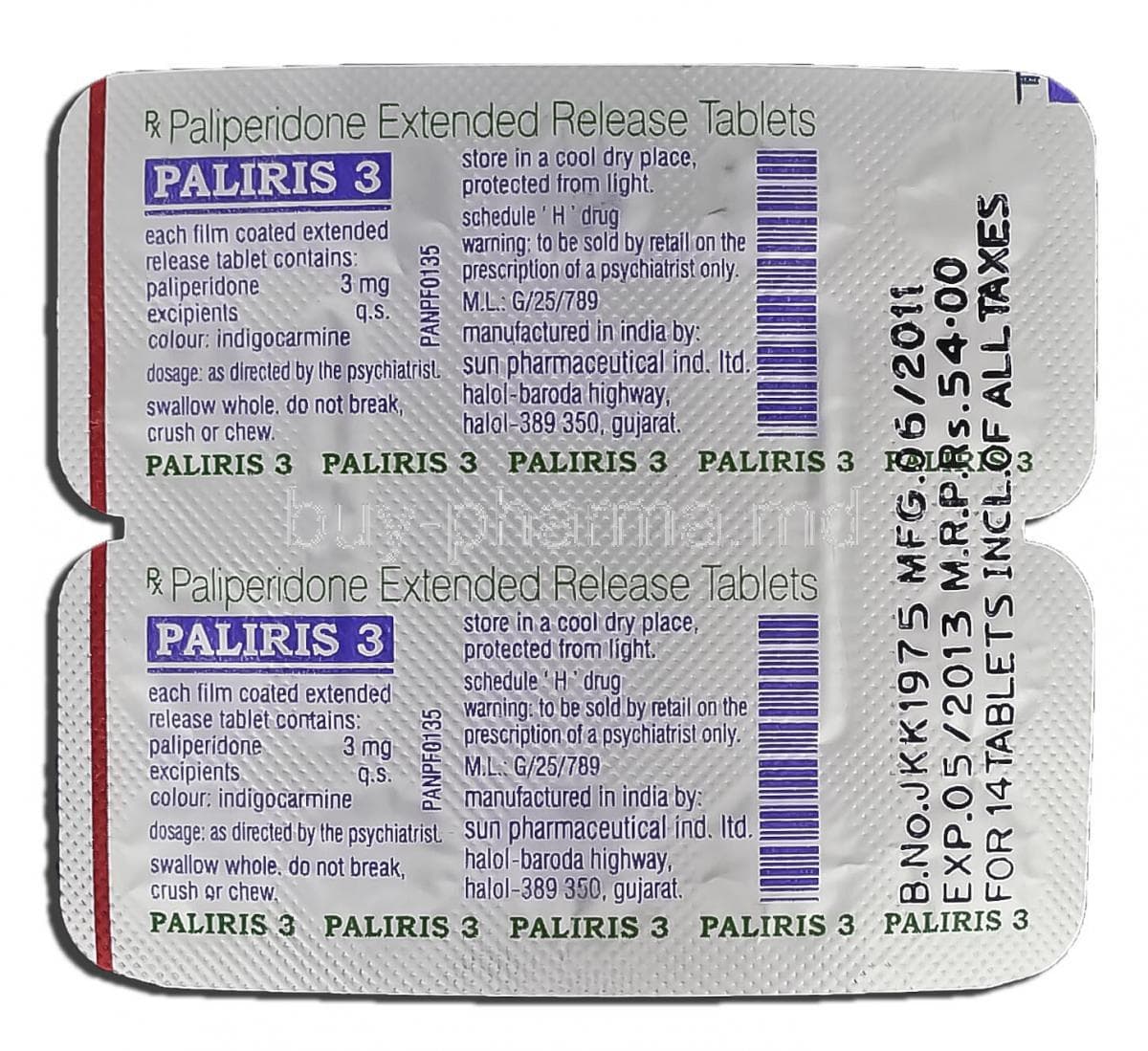PALIRIS LA 50MG PFS