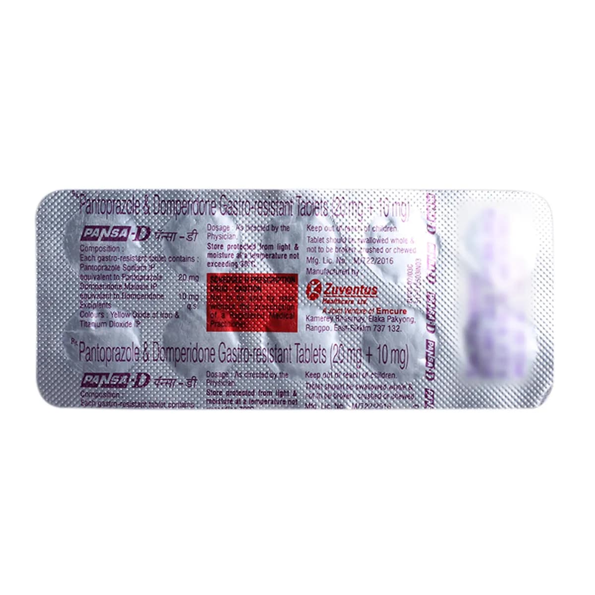 PANSA D TAB 10`S