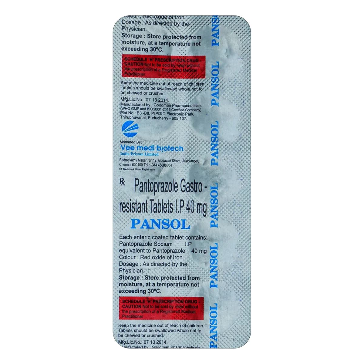 PANSOL 40MG TAB