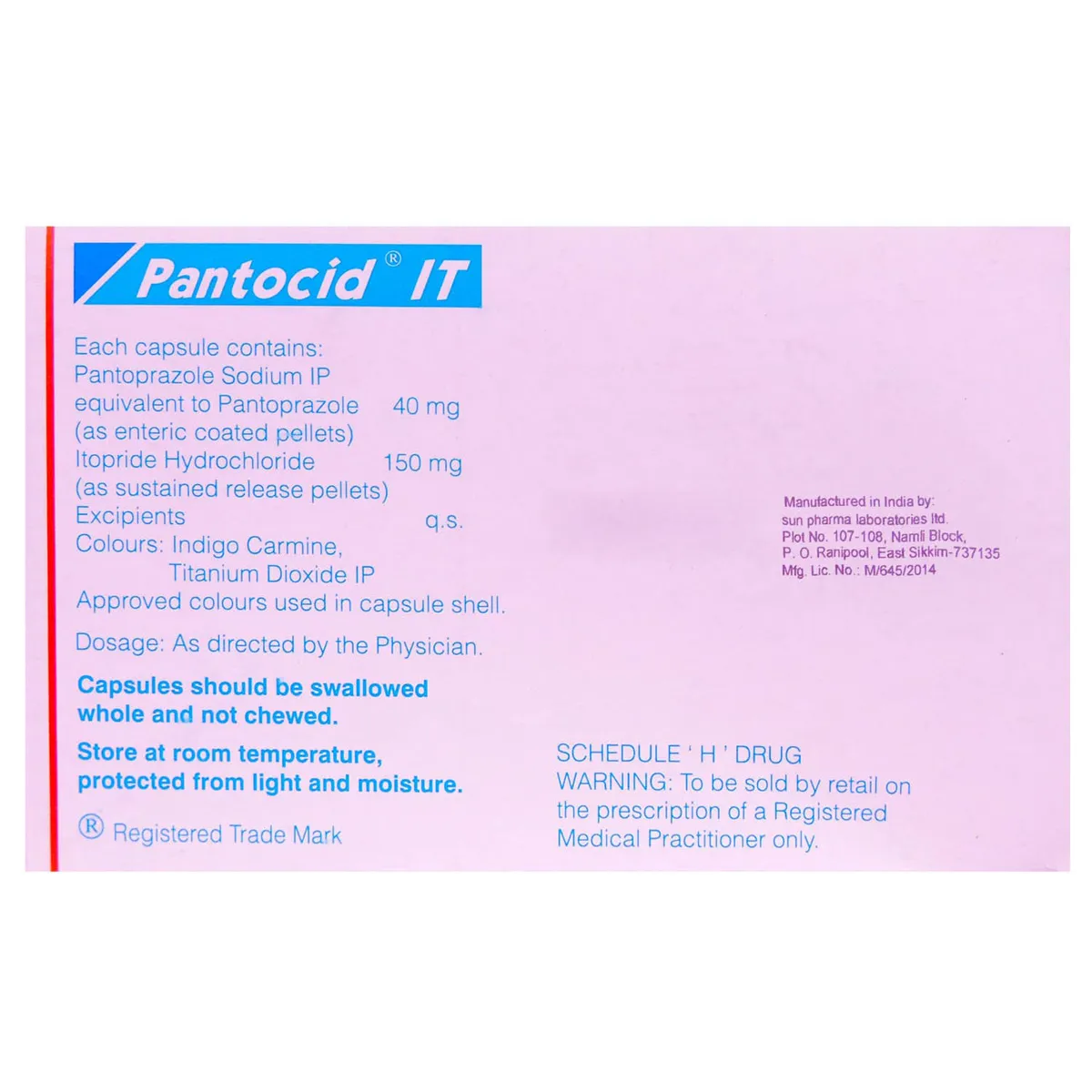 PANTOCID IT 10`S