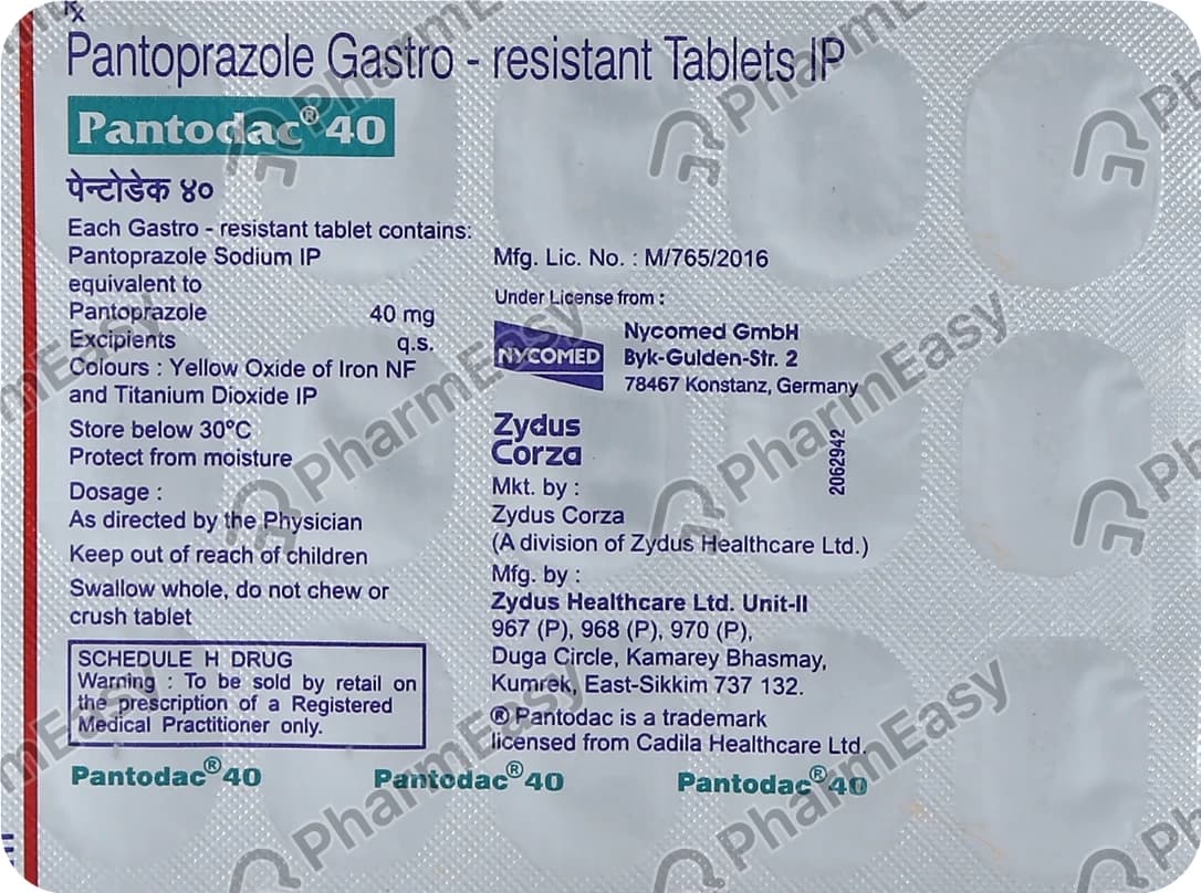 PANTODAC 40MG TAB