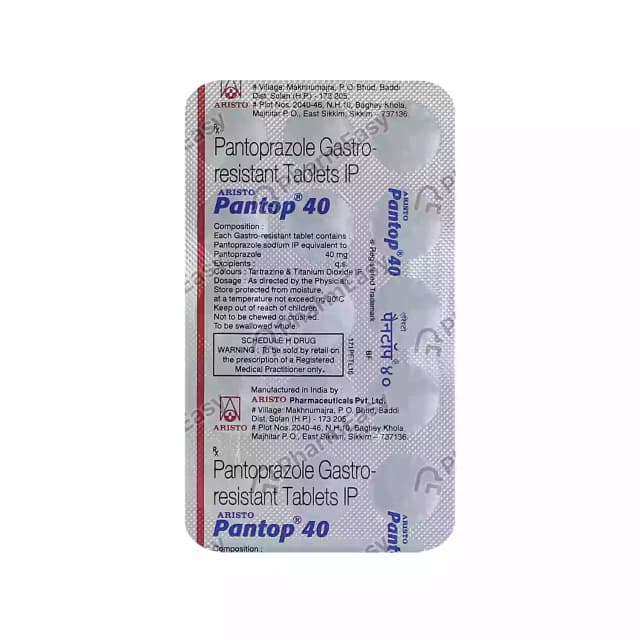 Pantop 40MG Tab 15S