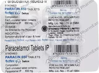 PARACIN 650MG TAB 10`S