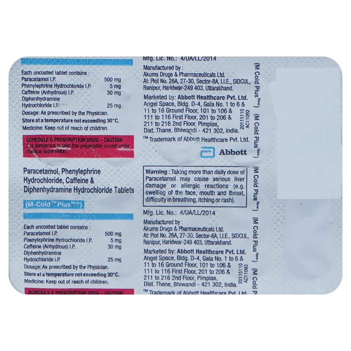 PASCOLD-PLUS TAB