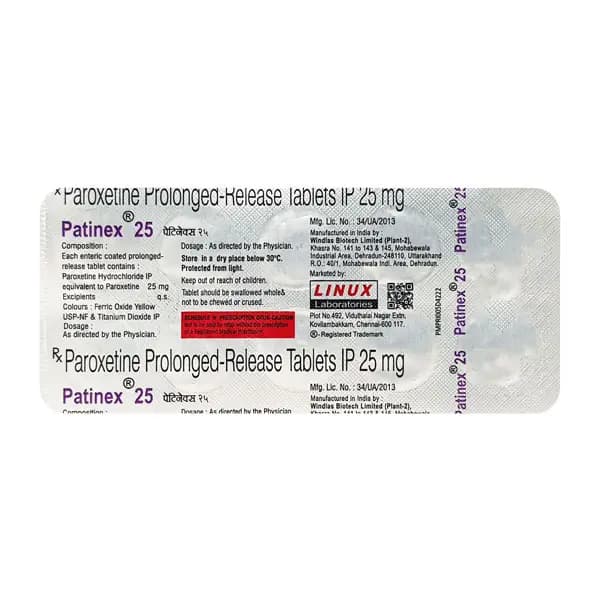 PATINEX 25MG TAB