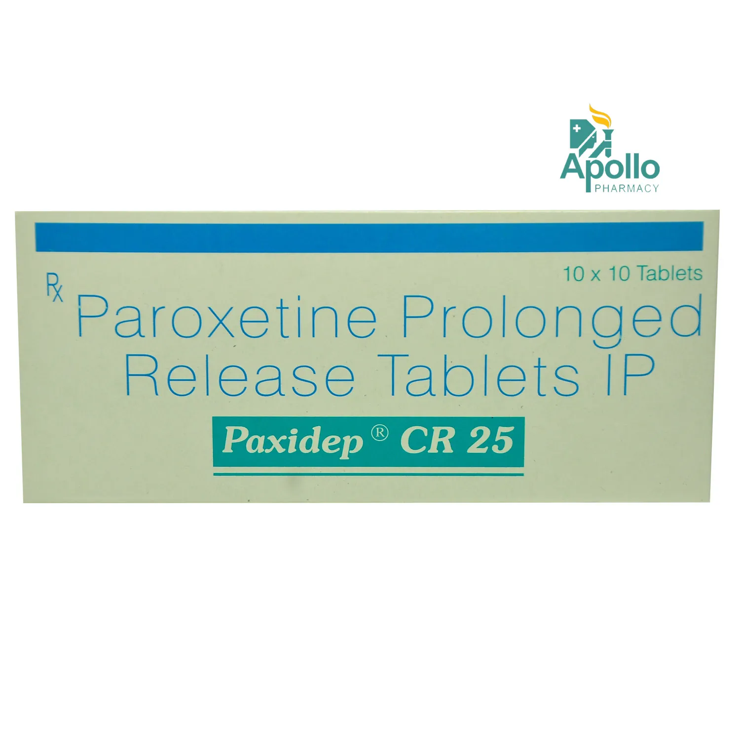 PAXIDEP CR 25MG 10`S