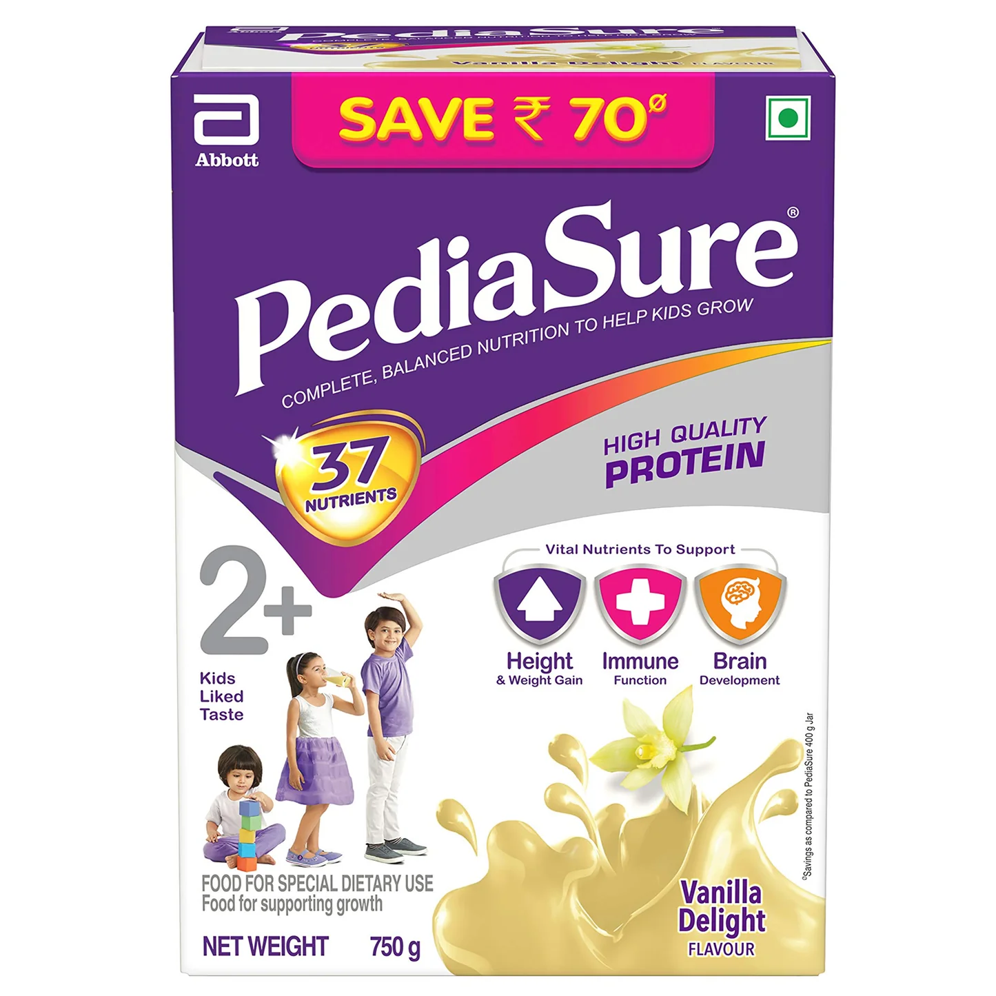 PEDIASURE VANILLA REFILL 750GM