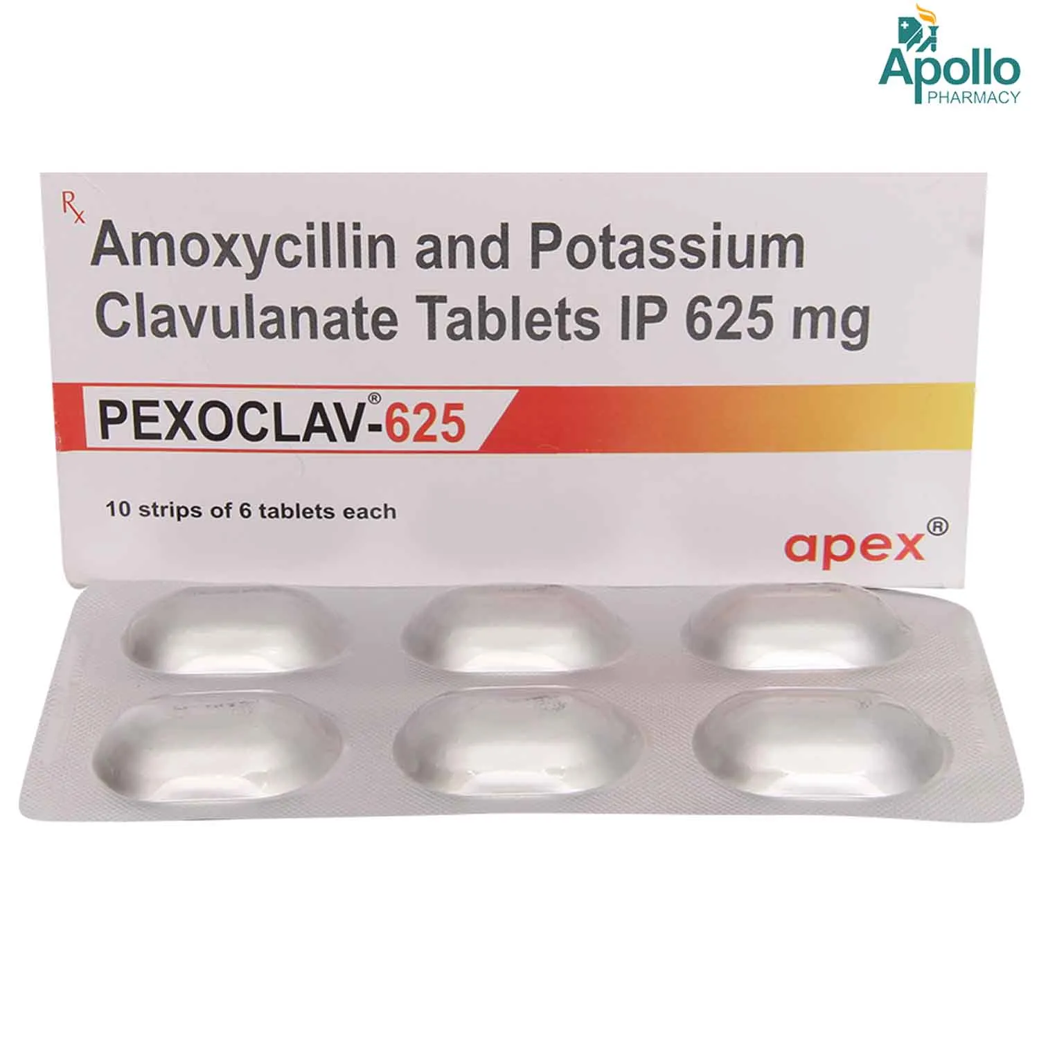PEXOCLAV 625MG TAB