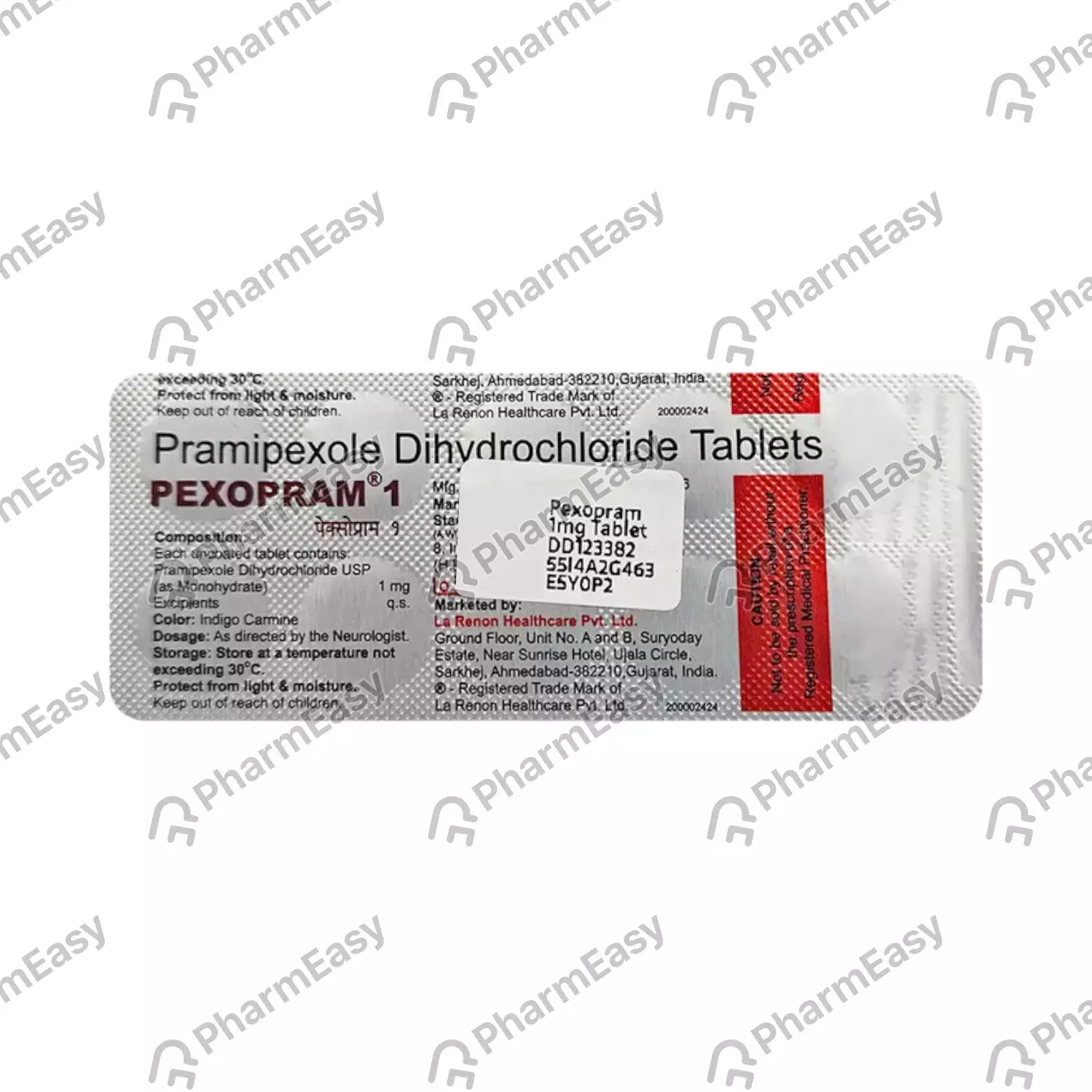 PEXOPRAM 1.0MG TAB