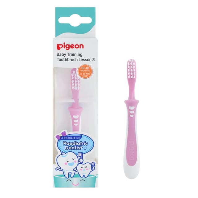 Pigeon Baby Training Toothbrush Lesson 3 (12-18m)