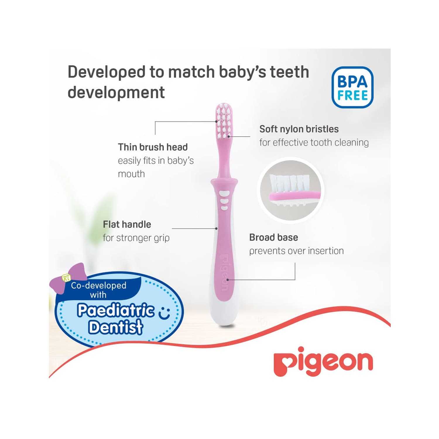 Pigeon Baby Training Toothbrush Lesson 3 (78340)