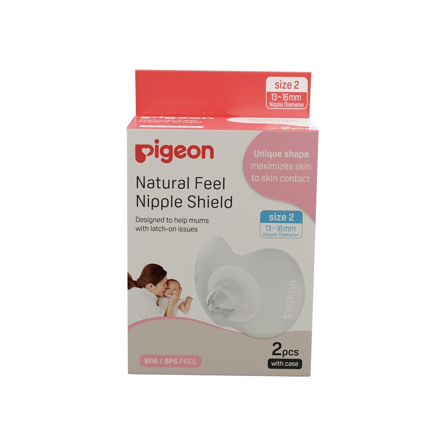 Pigeon Natural Feel Nipple Shield (Size 2)