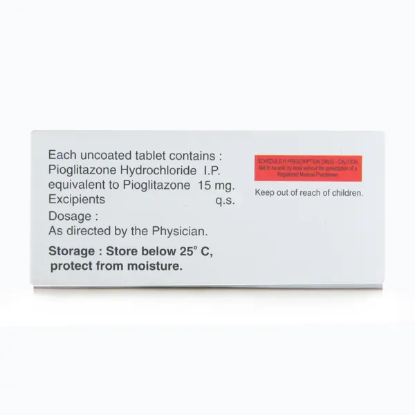 PIOGLAZ 15MG TAB