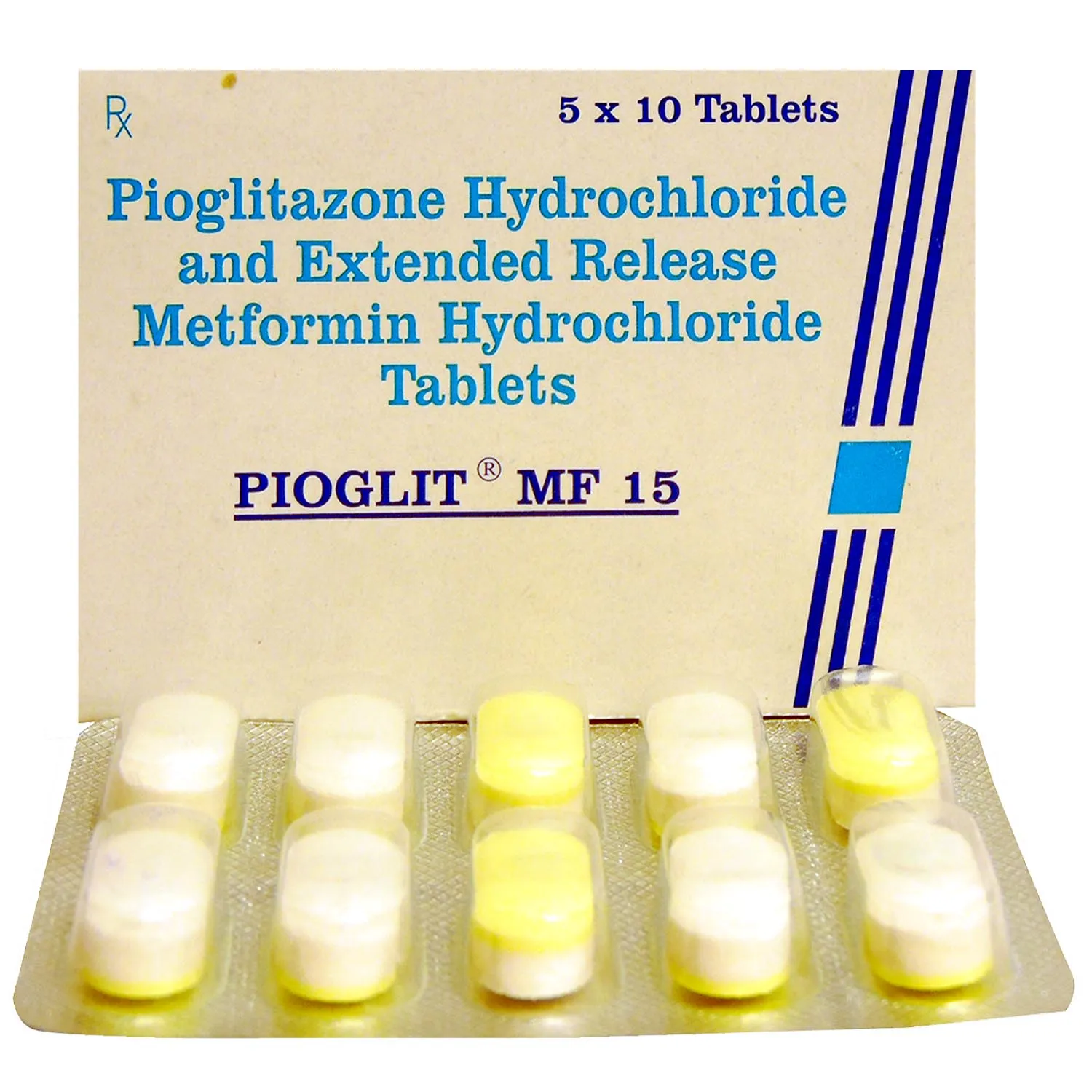 PIOGLIT-MF 15MG*