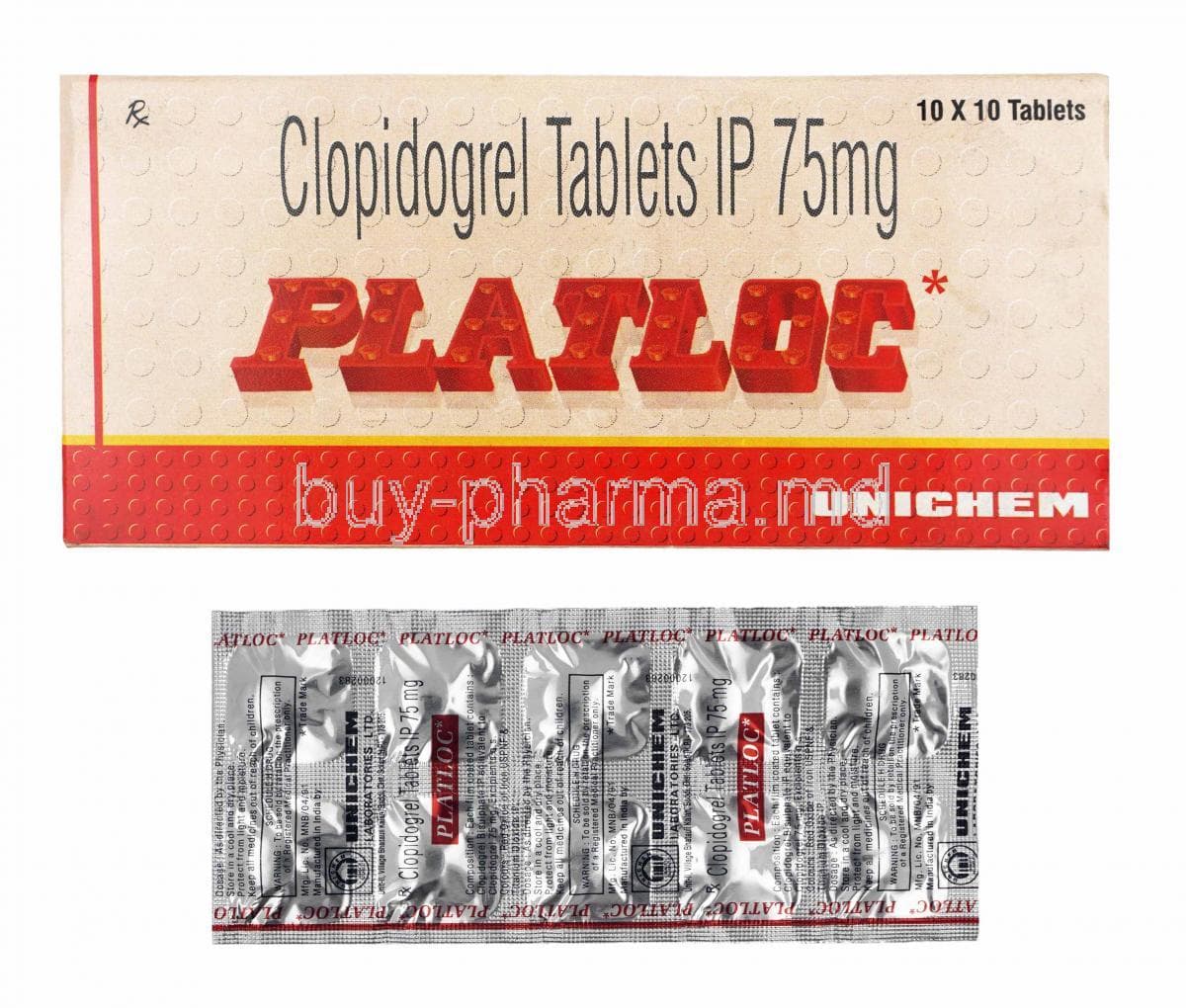 PLATLOC 75MG 10S