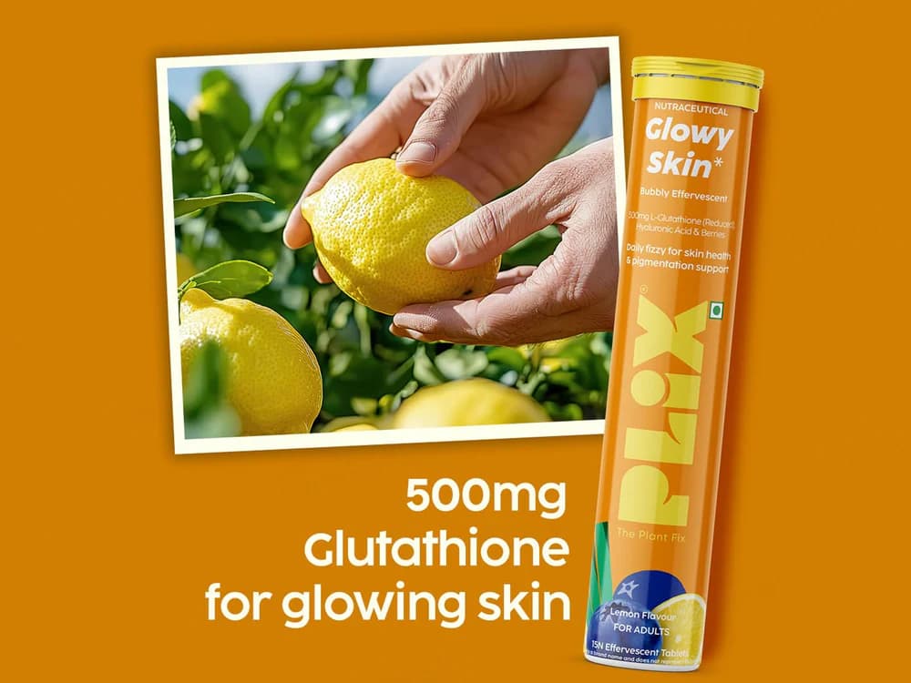 Plix Glowy Skin Lemon Adult Effervescent Tablet