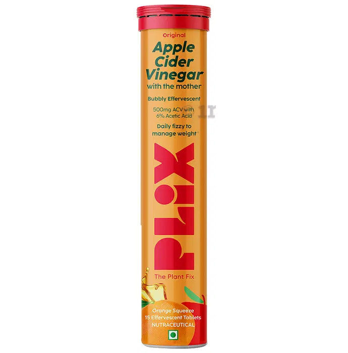 Plix Original Apple Cider Vinegar Orange Tablet