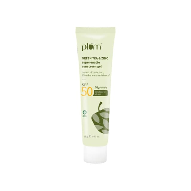 Plum Green Tea And Zinc Super Matte SPF 50 Sunscreen Gel