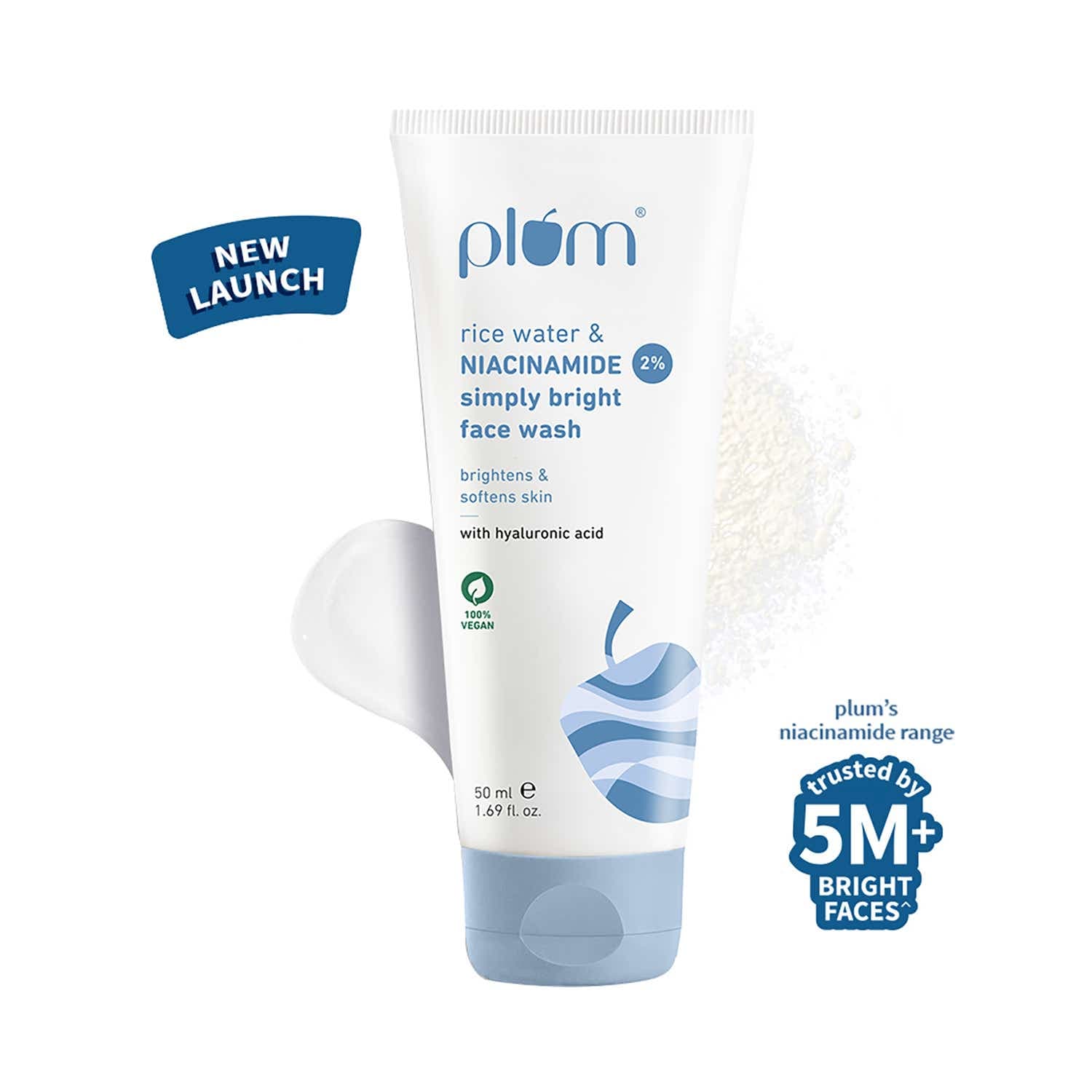 Plum Rice Water And Niacinamide 2% Simply Bright Face Wash