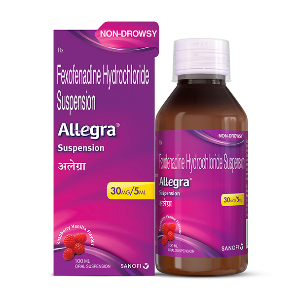 Allegra Raspberry Vanilla Oral Suspension Children