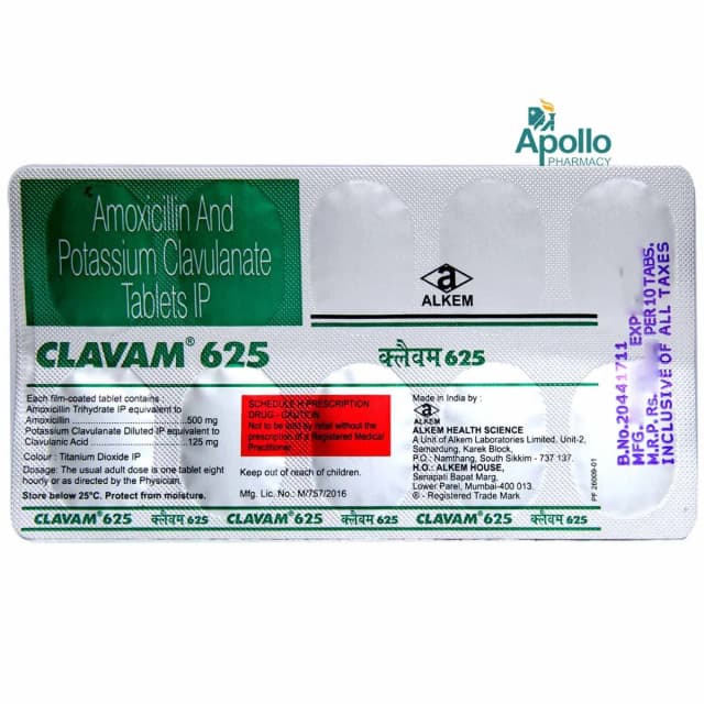 Clavam 625 Tablet