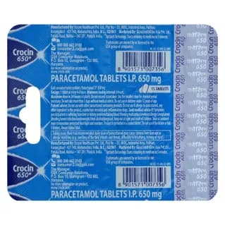 Crocin 650 Advance Tablet