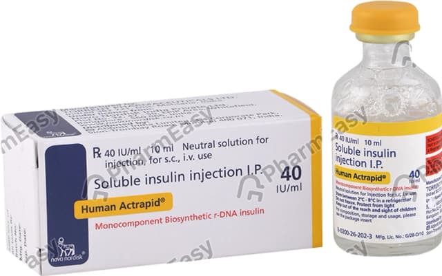 Human Actrapid 40 IU/ml Injection