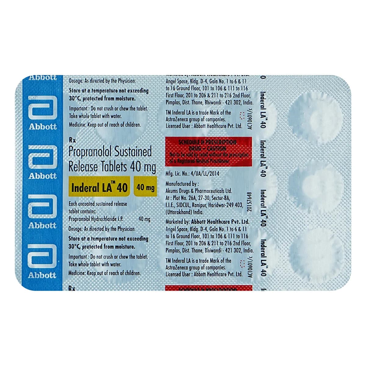 Inderal LA 40 Tablet