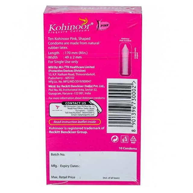 Kohinoor Pink Condom