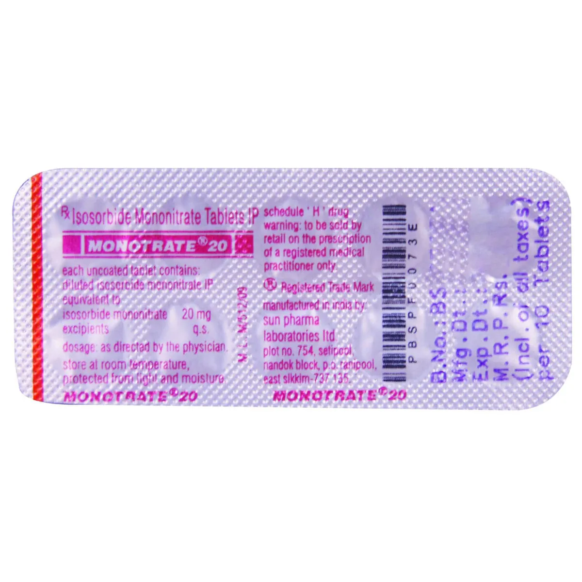 Monotrate 20 Tablet