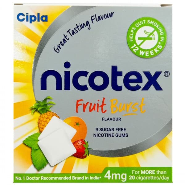Nicotex 4mg Fruit Burst Sugar Free