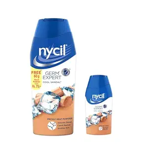 Nycil Germ Expert Cool Sandal Prickly Heat Powder (Free Nycil Powder)
