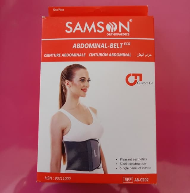 Samson Abdominal Belt Eco Grey Medium (AB-0202)