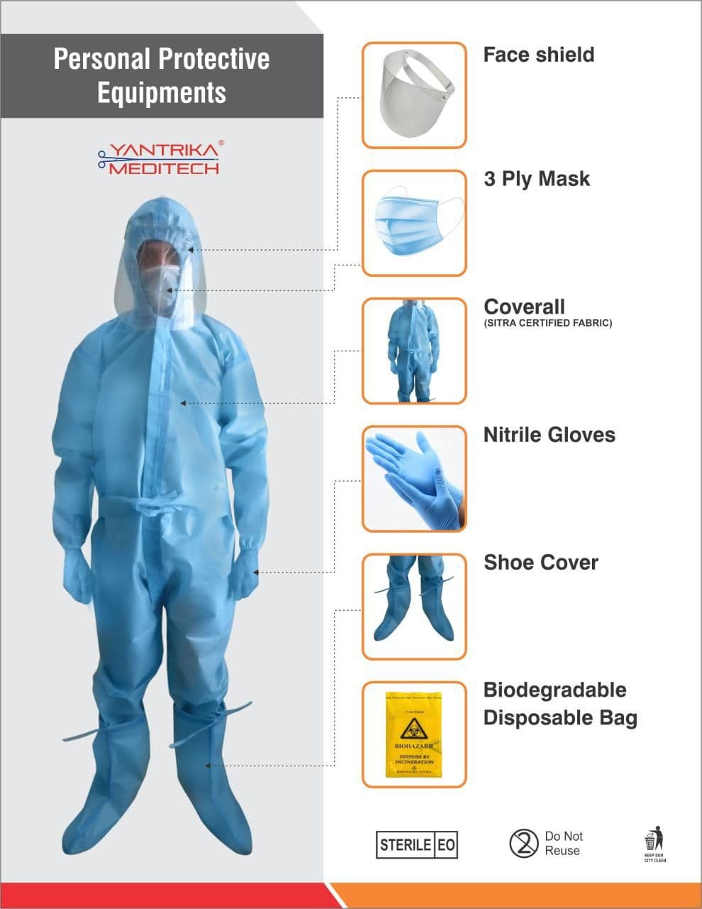 PPE WITH PROTECTIVE COATED LAYER