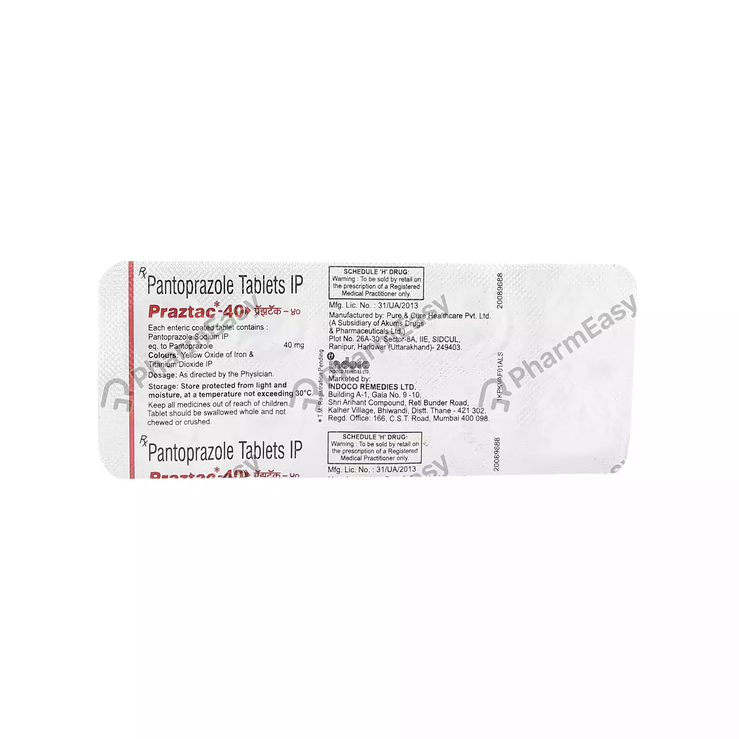 PRAZTAC 40MG TAB