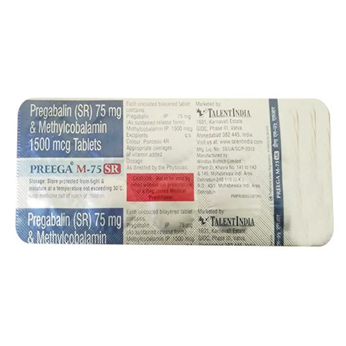 PREEGA M 75 SR TAB