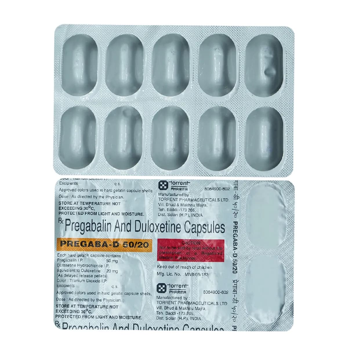 PREGABA D 50/20 CAP