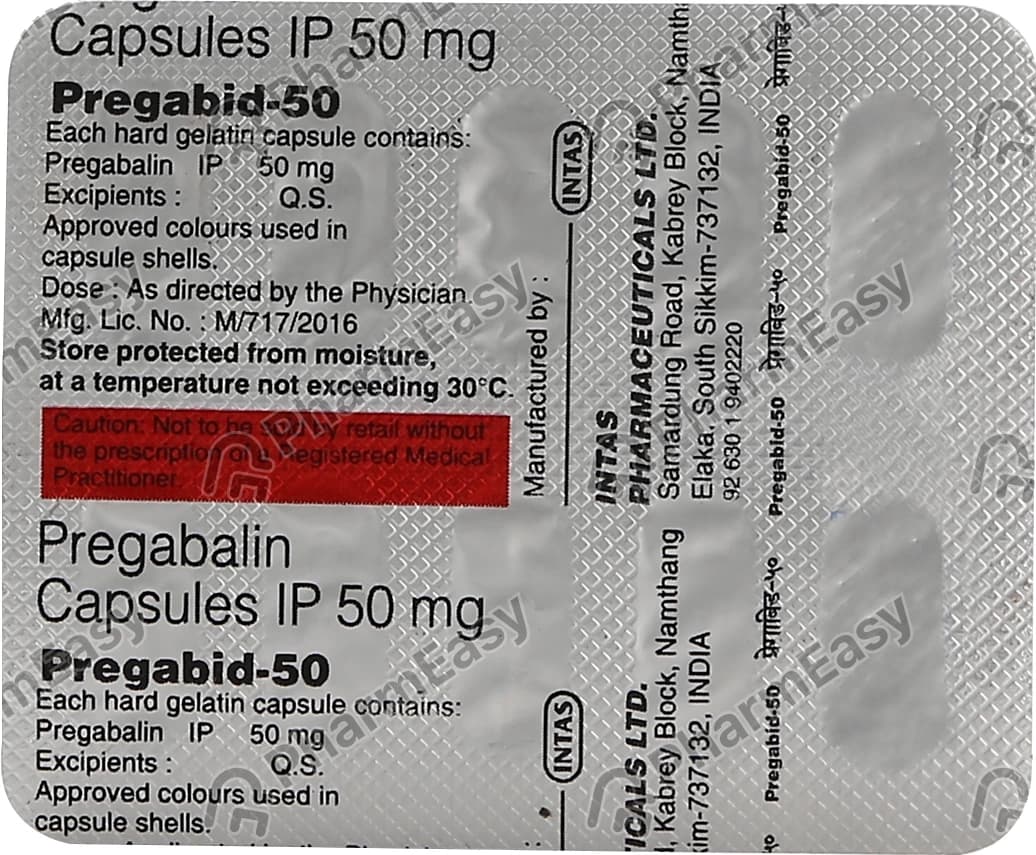 PREGABID-50 CAP