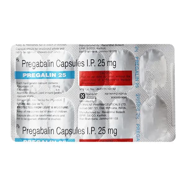 PREGALIN 25MG CAP 10`S