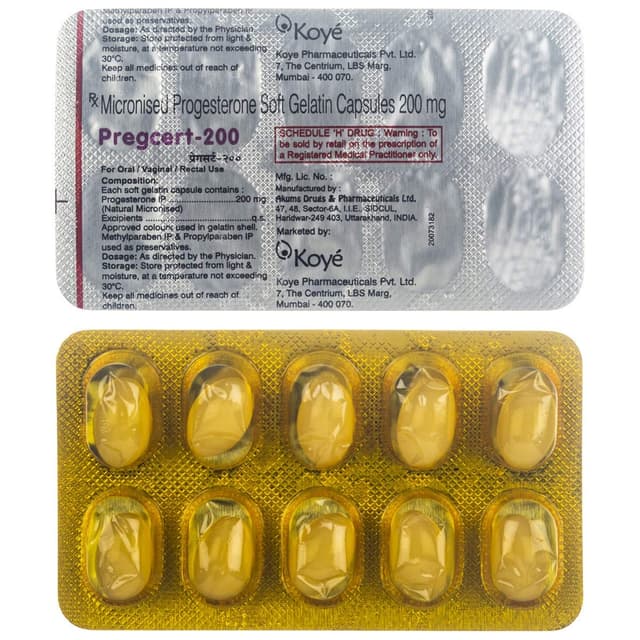 Pregcert 200 Caps