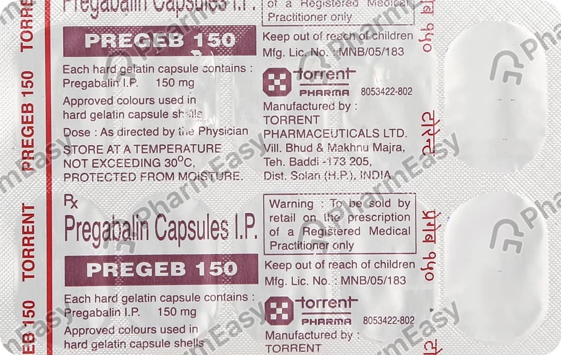 PREGEB 150MG 10`S