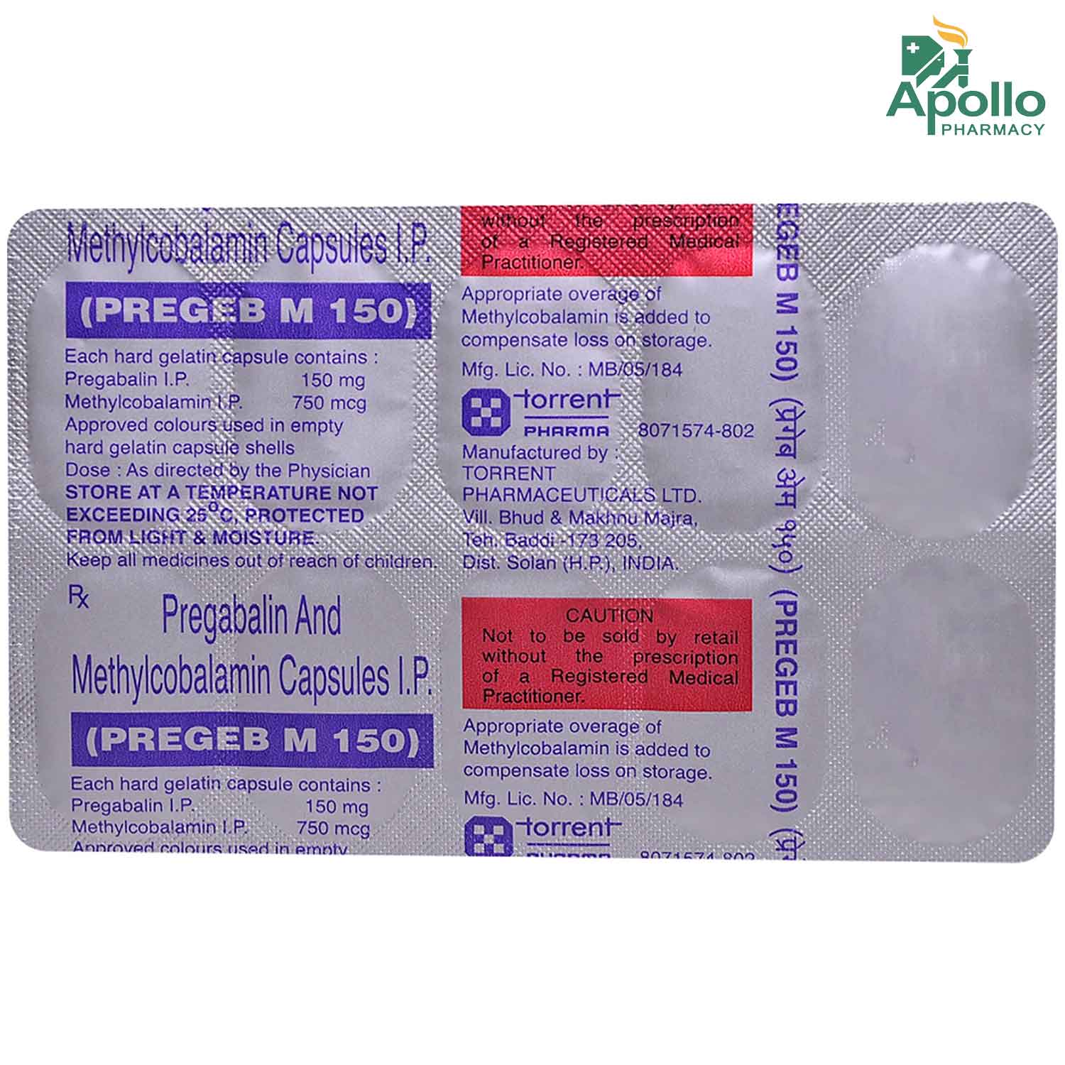 PREGEB M 150MG CAP 10`S